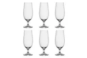 6pc Ecology 460ml Classic Crystalline Glass Stem Beer Whiskey Drinking Set Clear