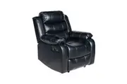 Melbournians Furniture Chelsea 1R Seater Finest Leatherette Recliner Feature Console Led Light Ultra Cushioned Sofas Armchairs & Couches