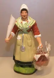 NEW Woman with snails Marcel Carbonel Santons # 5