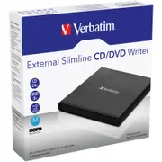 Verbatim External Slimline CD/DVD Writer