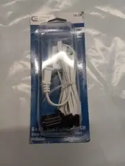 6 ft White Cord Snap-In Candelabra Socket with Switch - Open box