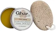 Ghar Soaps Foot Cream For Cracked Heels With Scrub Stone For Women & Men (50 Gm)