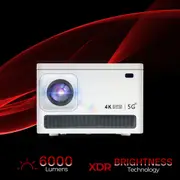 Vizuals Spark Ultra HD Projector - 2024 Updated Smart Projector