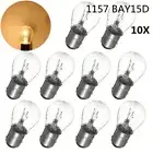 10pcs 12V 21/5w Tail Light Bulb Brake Stop Reverse 1157 BAY15D Bulbs White NEW