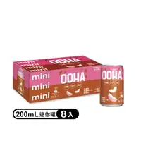 在飛比找momo購物網優惠-【OOHA】氣泡飲 水蜜桃烏龍茶口味迷你罐200ml x8入