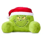 Bed Reading Pillow Christmas Grinch Sit Up Cuddle Back Cushion Chair Lumbar Support Headboard Backrest with Arms Green Xmas Decorations