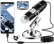 USB Digital Microscope, Bysameyee Handheld 40X-1000X Magnification Endoscope, 8 LED Mini Video Camera for Windows 7/8/10 Mac Linux Android (with OTG) (Without Carrying Case)