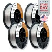 (4 x 10-Lb Spools) E71T-11 .030" Flux Core Welding Wire - Gasless Mild Steel MIG