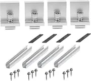 Solar Panel Bracket Kit Solar Module End Clamp Solar Panel Mounting Rail Photovoltaic Mounting Rail 8PCS Spring Decorations