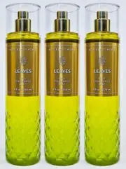 3 Bath & Body Works LEAVES Fine Fragrance Mist Body Spray 8 oz