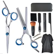 11Pcs Hairdressing Scissors Set Professional Flat Scissors Thinning Scissors Hair Salon Children Home Hair Cutting Tools