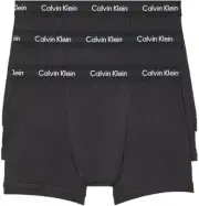 New in Box Calvin Klein Men's Cotton Stretch 3-Pack Boxer Brief Black Size Large