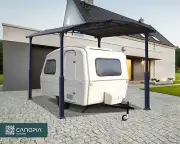 Palram - Canopia | Alpine 3.5 x 4.4 RV Carport and Boat Shelter Dark Grey Bronze