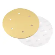 9-Inch Sanding Discs 240 Grits 6-Hole Aluminum Oxide Hook and Loop Backed 5pcs