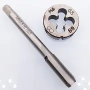 Tap & Die Set HSS M8 x 0.5mm Tap & M8 x 0.5mm Die Metric Thread Right Hand