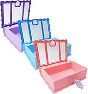 Hoement 3pcs Book Shape Candy Boxes with Lock Boys and Girls Storage Toy Box Festival Candy Case Witchcraft Themed