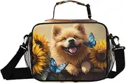 Insulated Lunch Box Chow Chow Dog for Women Men - Ideal for Work, Picnics - Includes Adjustable Shoulder Strap