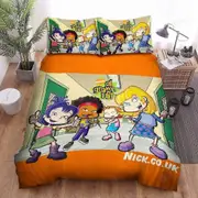v3485 Bed Sheets Rugrats All Grown Up Girl Characters Duvet Cover Set Soft Pillowcase Bed Sheets IU3485