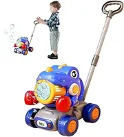Ubble Lawn Mower - Dinosaur Bubble Blower, Kids Outdoor Toy, Friction Powered | Leakproof Machine for Garden Playtime, Waterproof Mower for Beach Backyard Fun, Using for Boys Age 3+