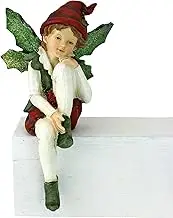 Christmas Decorations - Emmanuel, Santa's Xmas Elf Shelf Sitter Holiday Statue