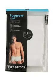 [Bonds] Bonds Men's Support Cotton Brief in White Size: 16 16 White