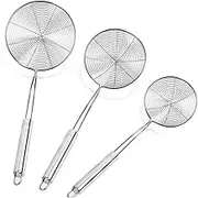 Hoement Cooking Oil Strainer Food Strainer Spoon Mesh Colander Stainless Steel