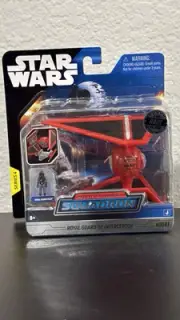 Star Wars Micro Galaxy Squadron Royal Guard TIE Interceptor Series 4 #0081 RARE
