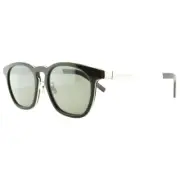 SAINT LAURENT SL 28/F COMBI 001 Black Round Full Rim Sunglasses - FRAMES ONLY