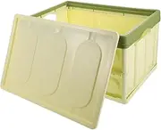 Mikinona Vehicle Trunk Organizer Box Foldable Car Storage for Easy Organization Durable Construction Stylish Design for Car Accessories and Auto Storage