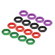 16PCS Aluminum 17mm Wheel Nut Thread 1.0mm for 1/8 RC Black/Red/Green/Purple