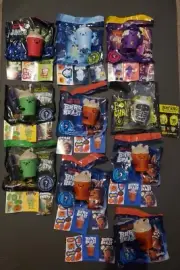 New Wendy’s Kids Meal Toys Set Of 6 Frosty Frights 2024 with few extras