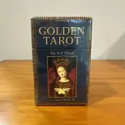 Authentic Golden Tarot By Kat Black ~ 78 Card Deck + Illustrated 198 Page Book