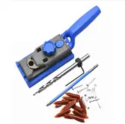 Oblique Hole Jig Kit,Woodworking Inclined Hole Drill Guide Positioner Doweling Punch Dowel 25 Piece Set,With Graduated Line,6/8/10/12 mm Locator Tool
