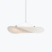 NNEOBA Silk Fabric Tense LED Ceiling Chandelier - Remote Control Dimmable Pendant Hanging Lamp