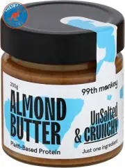 Crunchy Unsalted Almond Butter 200 G