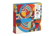 Frank Lloyd Wright Hoffman House Rug 500 Piece Puzzle With Shaped Pieces