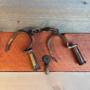 Handcuffs' Property Of Alcatraz Adjustable Handcuffs With Working handmade gift