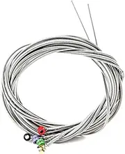 5 Pieces Bass String Craftsmanship Music Wire Stainless Steel Wear-resistance Dust-proof Electric Guitar Replaced Part