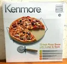 RARE Sears Kenmore 13" Pizza Stone with Cutter & Rack 33573 NEW IN BOX FREE SHIP