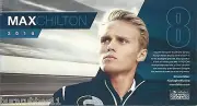 2016 MAX CHILTON "GALLAGHER GANASSI RACING" #8 VERIZON INDY CAR POSTCARD