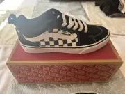 Vans Old Skool Mens Size 8 Classic Skate Shoes, (Primary Checkered) Black/White
