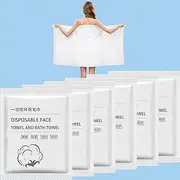 ERHAOG Disposable Bath Towels, 6 Pcs Large Travel Towel 140 * 70 cm, Compressed Portable Washcloths for Beach, Shower, Hiking, Swim, Hotel, Camping