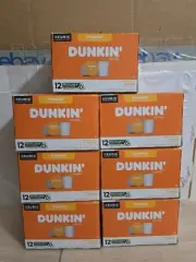 (7) Dunkin' Dunkin Donuts Pumpkin K-cups 84 Total Medium Roast