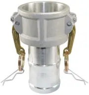 (Ships Fast) 3" Aluminum Type C | Camlock Female Coupler x Hose Barb Shank