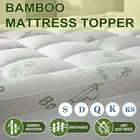 Bamboo Pillowtop Mattress Topper Bed Matress Protector King/Single/Double/Queen