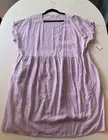 Sonoma Goods for Life Lavender Taro Cream Color Tee Mini Summer Dress XXL - NWT