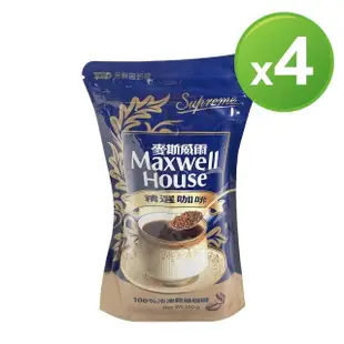 【Maxwell 麥斯威爾】精選即溶咖啡環保包X4包(150g/包)