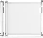 DEVA Baby Gate Retractable, Extend up to 150CM, Extra Wide Pets Gates for Stairc
