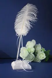Wedding & Event Pen Set - Feather Pen - Butterfly Themed Design - White