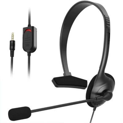 Microphone Single-Sided Computer Headphone Lightweight Call Center Wired Headset